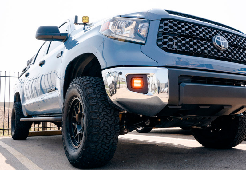 Toyota Tundra LED Pods - Cali Raised LED - 3X2 18W - Amber - `14-`21